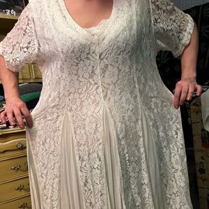 Vintage Lace silk dress